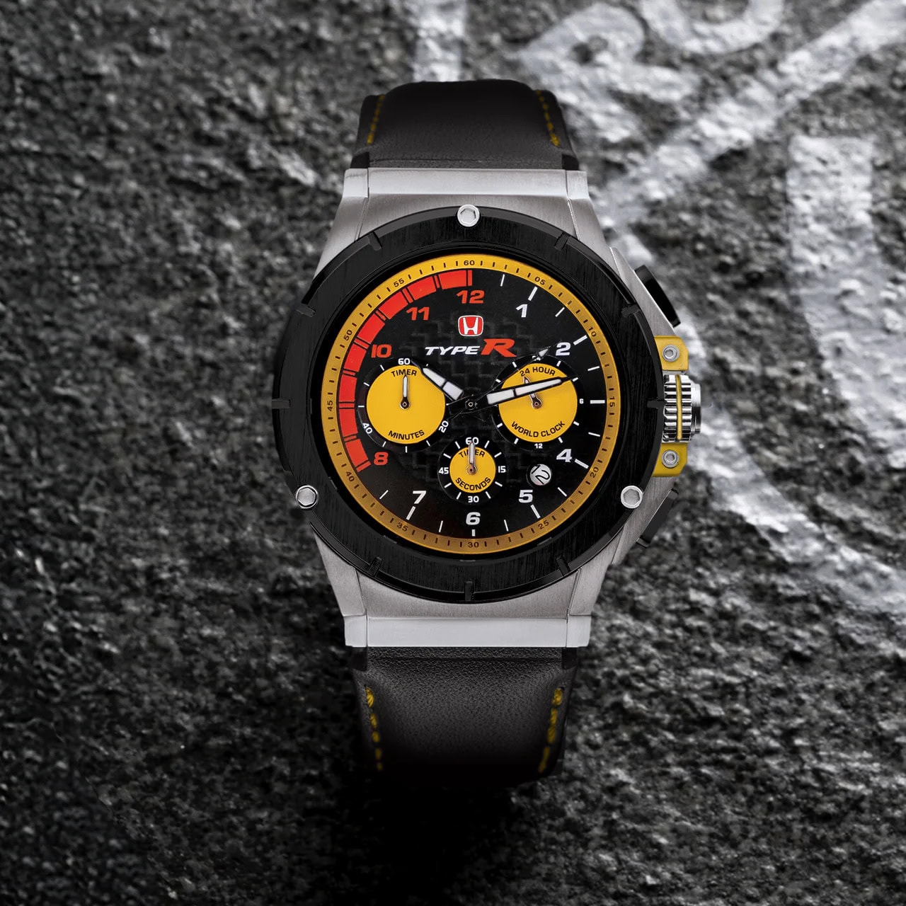 MSTR MK5 Honda Type R - Phoenix Yellow - Heren Horloge - Limited Edition